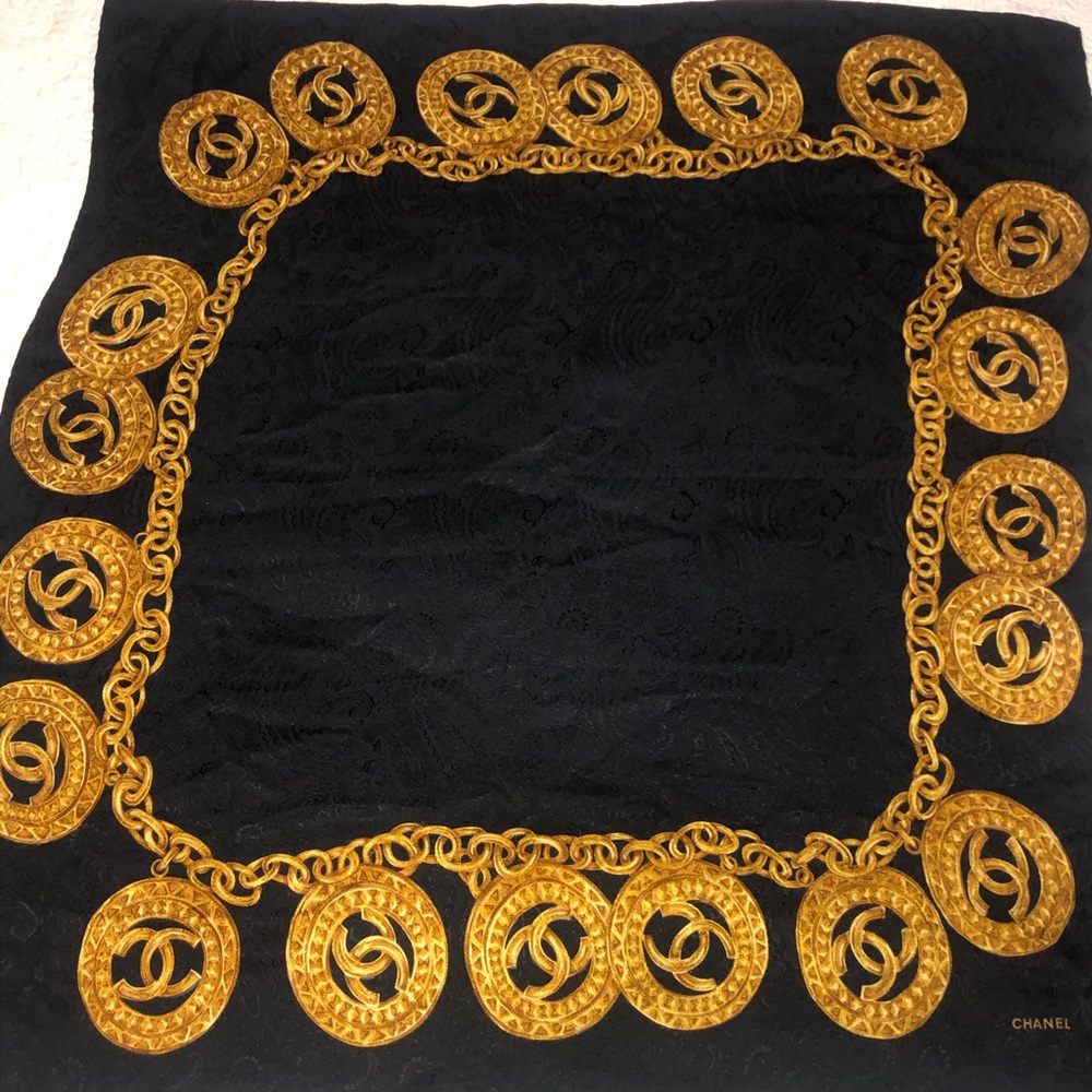Authentic Chanel vintage scarf